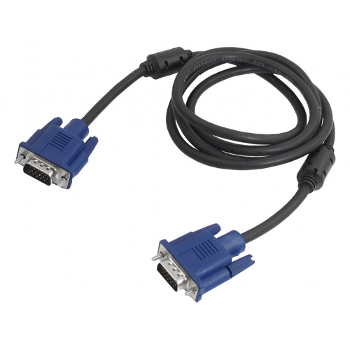 Кабель штекер VGA 15 pin - штекер VGA 15 pin 5,0 м с ферритами ВВ (5 шт) Кабель штекер VGA 15 pin - штекер VGA 15 pin 5,0 м с ферритами ВВ (5 шт)